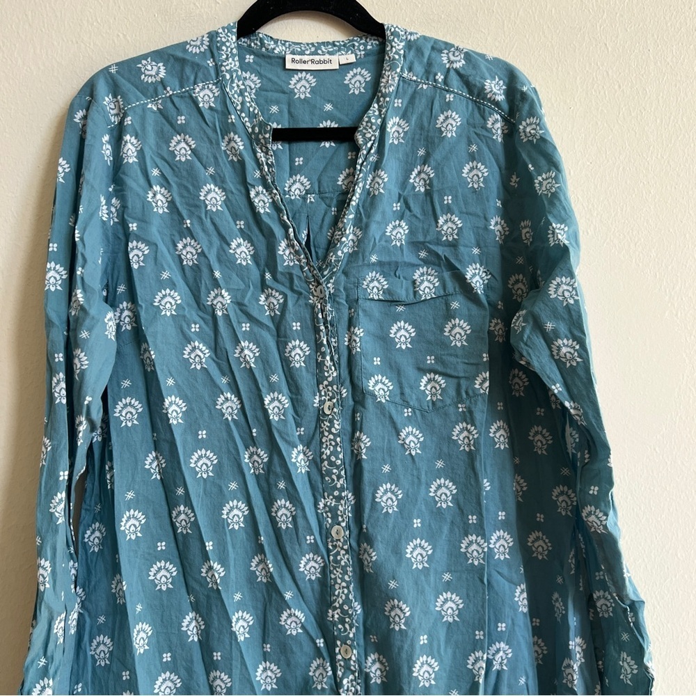 Roller Rabbit Tashi Border Rylina Cover Up Dress - Picture 3 of 8